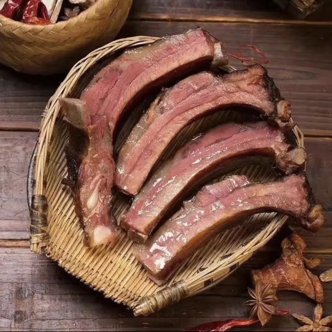 赫章高山柴火可乐放山猪腊排骨