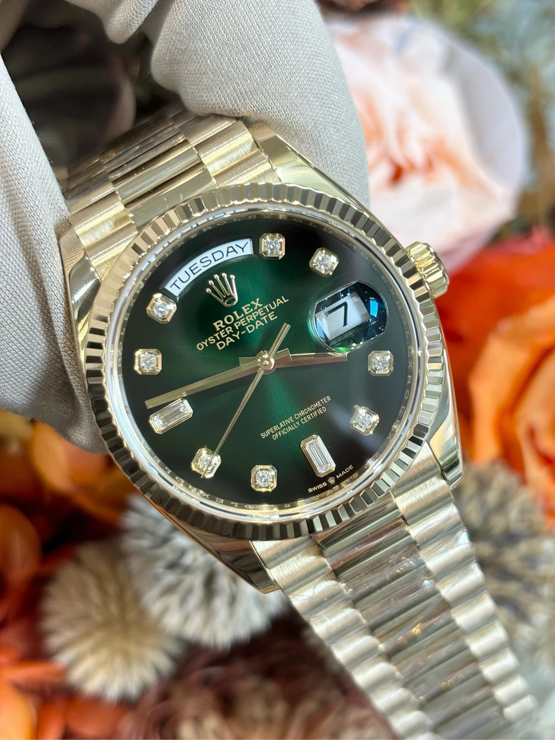 99新 Rolex/劳力士 星期日历/型号128238/20年全套/36mm