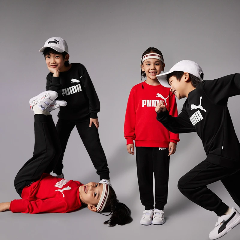 【儿童旗舰】PUMA彪马新款儿童美洲狮大LOGO套装353924104202