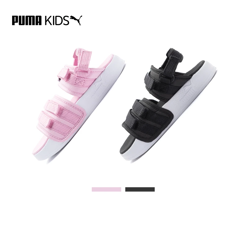 PUMA彪马官方正品儿童男女童可调式魔术贴拖凉鞋露趾沙滩鞋369450