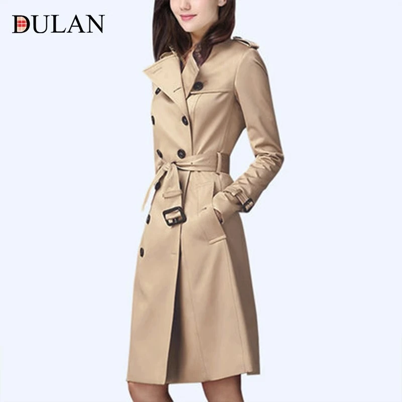 2024新款欧美英伦风衣女裙长款时尚大衣气质外套春秋百搭显瘦1528