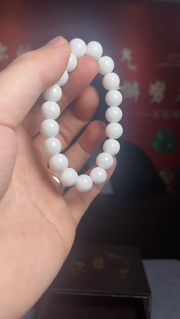 【闪购商品】20/006南洋化石白珍珠手串(礼盒发)