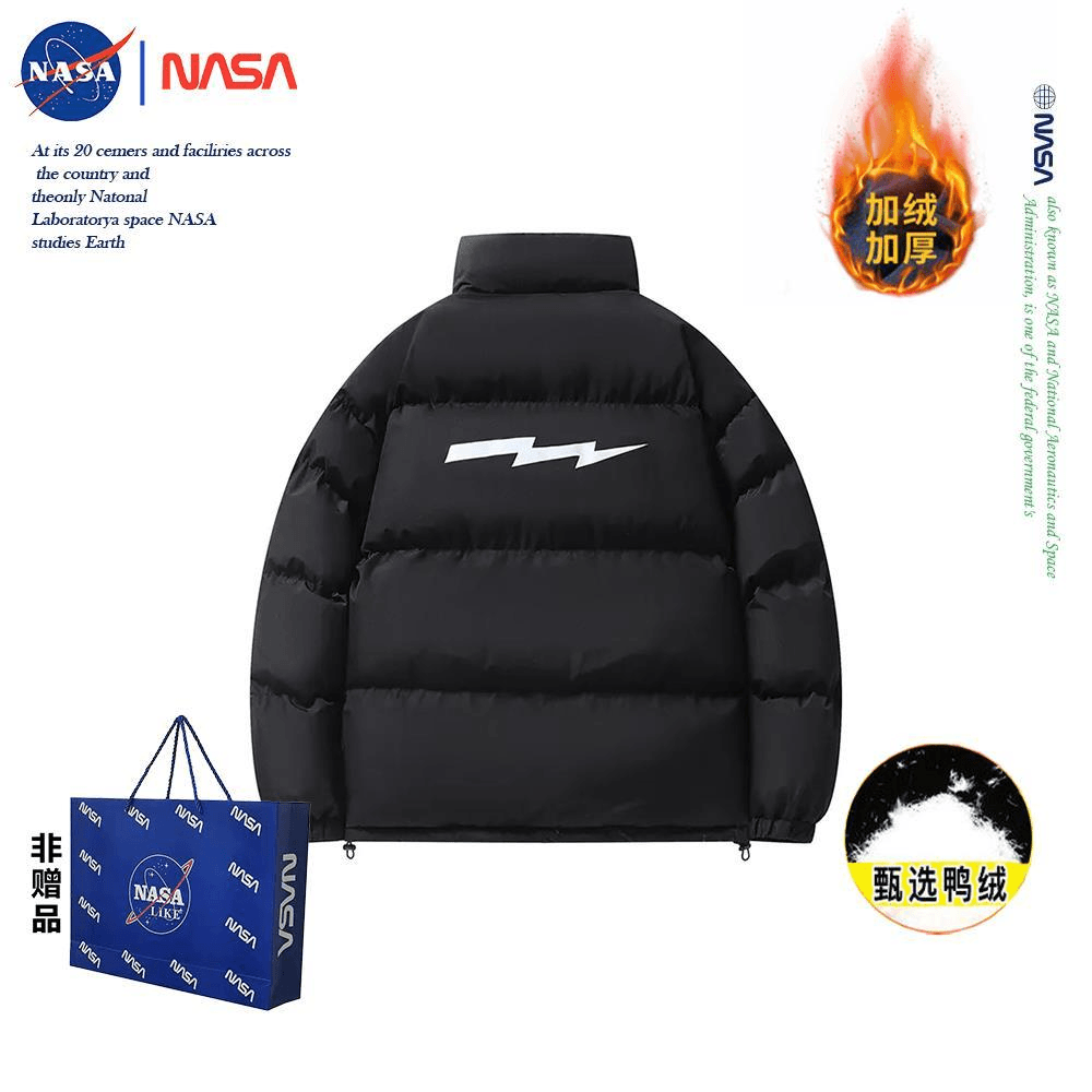 NASA联名男生外套韩版潮流棉服宽松冬装潮牌港风ins防寒保暖加厚