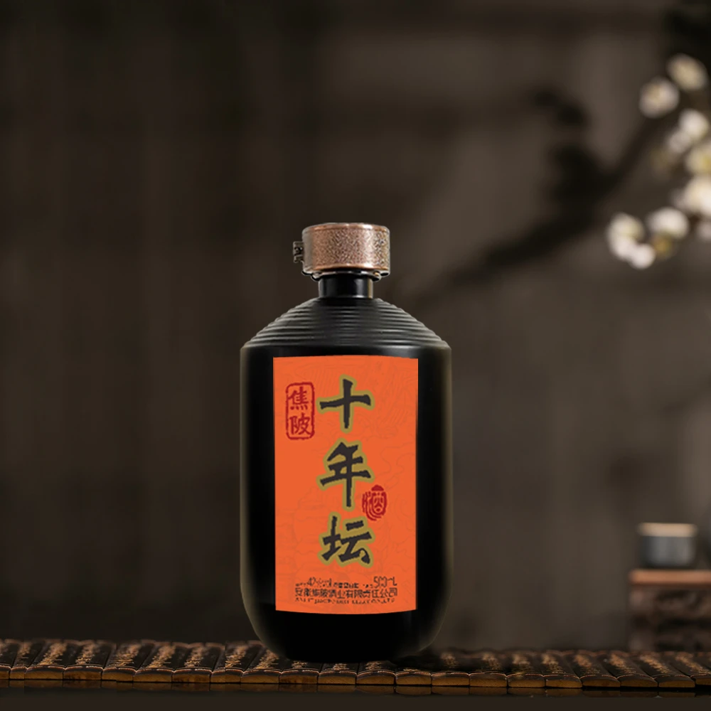 JIAO PO/焦陂【非原箱微瑕疵】十年坛浓香型白酒50度500ml*4瓶