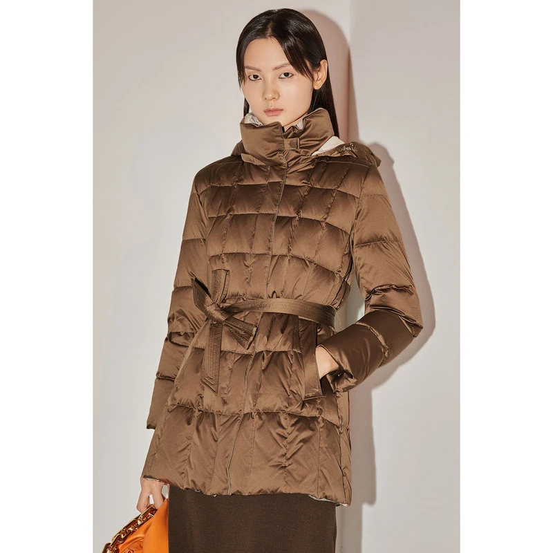 恩裳冬季2023新款中长款长款连帽保暖白鹅绒羽绒服女CC32508630