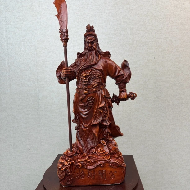 【招财关公】新中式关羽关公关二爷家居办公开业乔迁装饰摆件