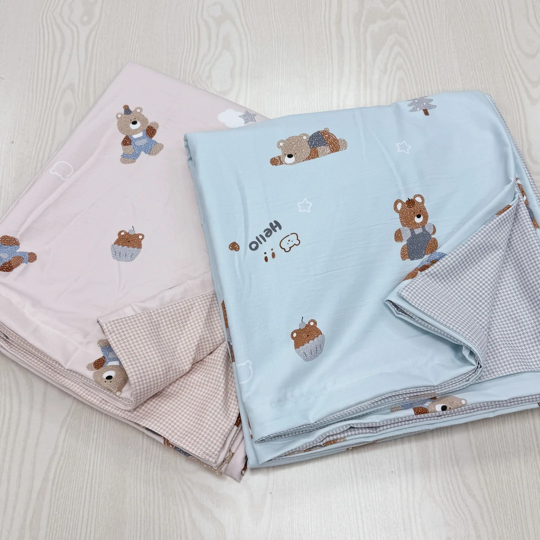 【单人被套】1.6×2.1米  升级全工艺精梳斜纹  超软糯细腻【晚安熊】