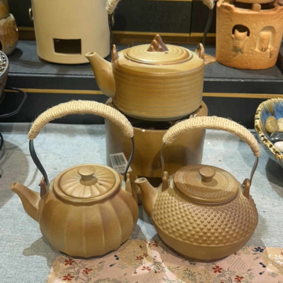 知名茶器 老陶泥一统江山壶大号手工复古家用室内器粗陶煮茶壶-@@
