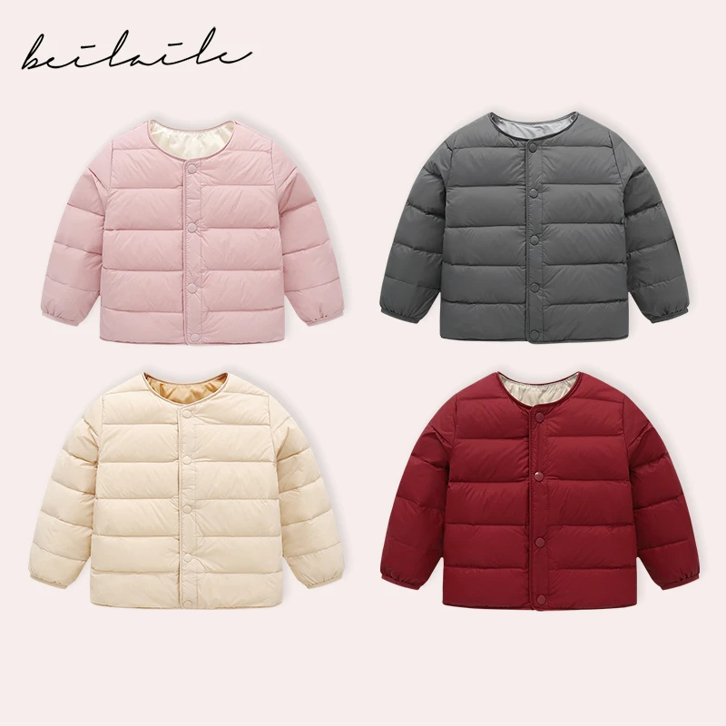 【羽绒马甲】婴儿童连体衣服宝宝羽绒拜年秋冬马甲白鸭绒