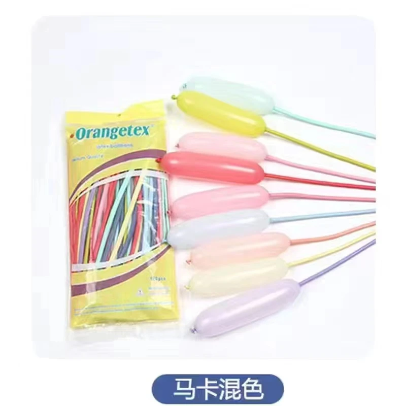 O牌260加厚1.8克马卡龙色长条魔术气球魔法百变卡通造型编制装饰
