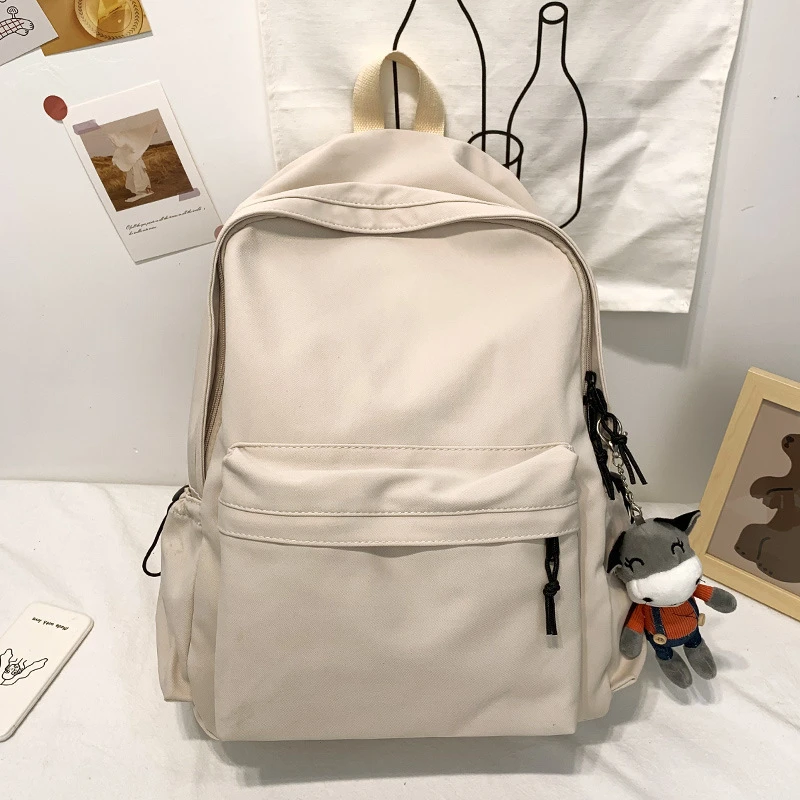大学生上课包双肩高中生2024新款轻便旅行初中生简约通勤女生背包