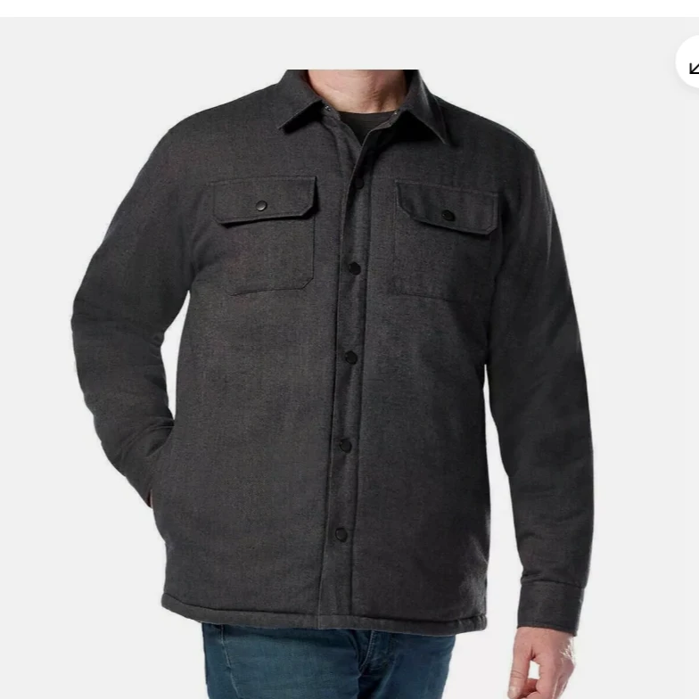 俄罗斯订单 男士大码加大加肥男士薄款棉服 立领衬衫版外套 5230