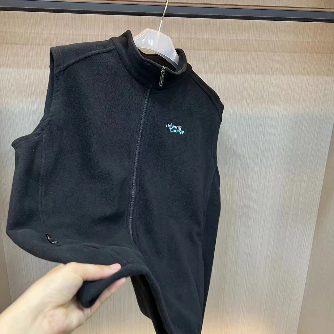 户外运动 2男装休闲防风摇粒绒马甲马夹 大码加肥