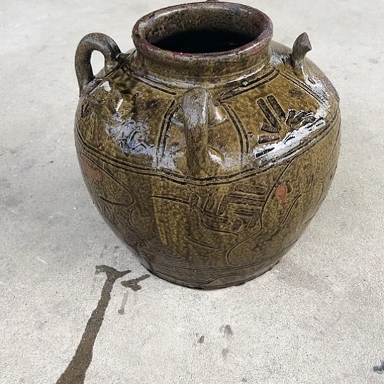 红陶20CM（含）-50CM（不含）马口窑陶罐缺耳打孔