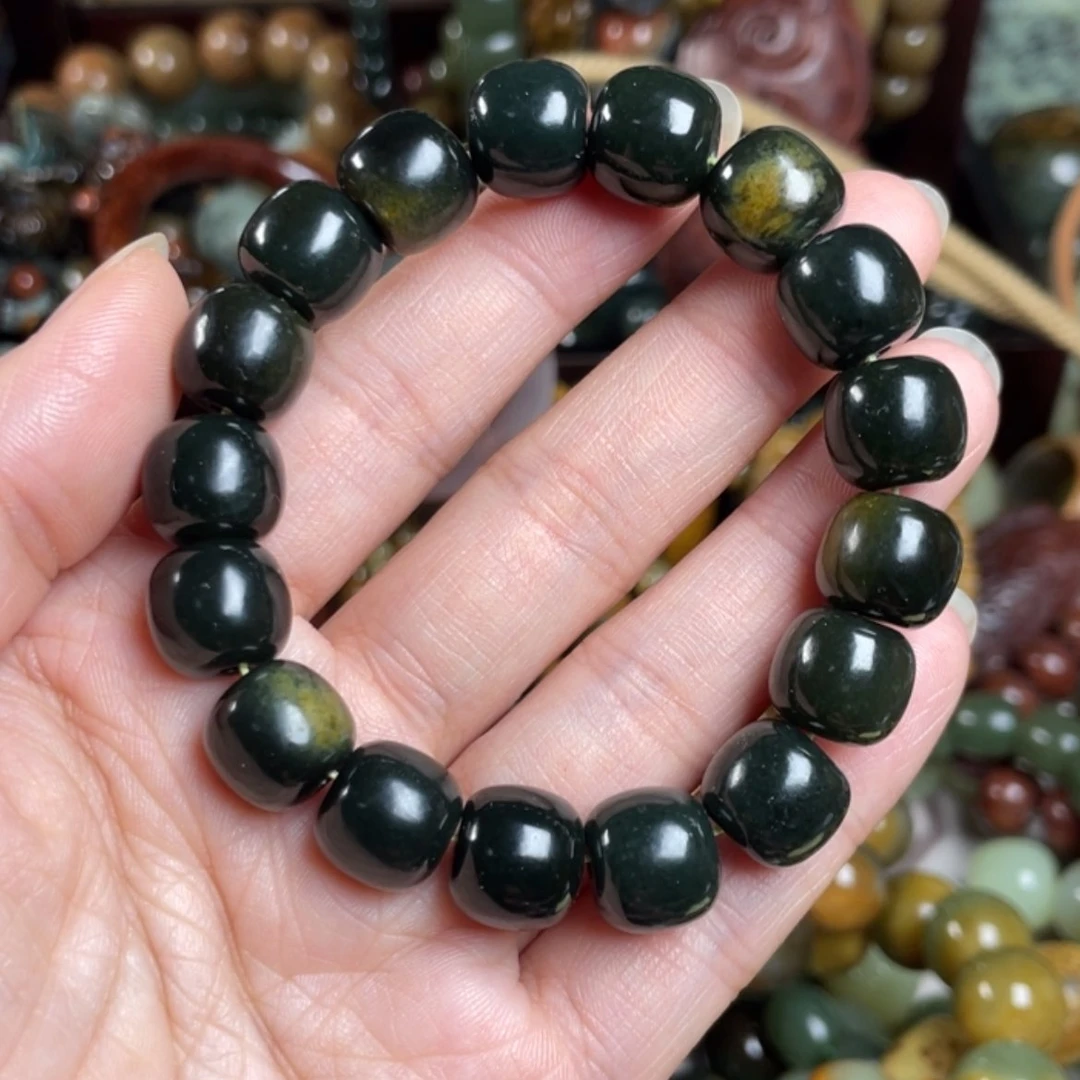【闪购商品】岫岩河磨玉(透闪石质玉)手链未镶嵌