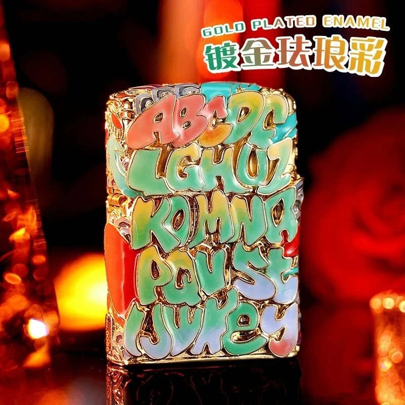 ZIPPO 暗恋 打火机 夜光防风镂空复古个性金色原装DY9987TJ
