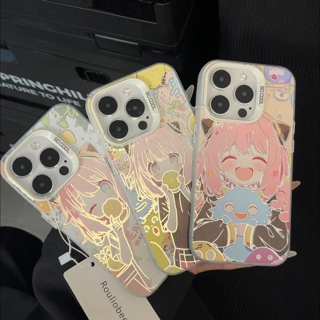 夕与空阿尼亚吃柠檬元气壳适用iPhone手机壳苹果华为vivo小米oppo
