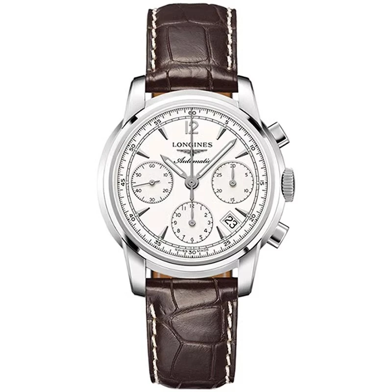 99新 Longines/浪琴 索伊米亚/全套/白盘三眼/表径43mm/公价24700
