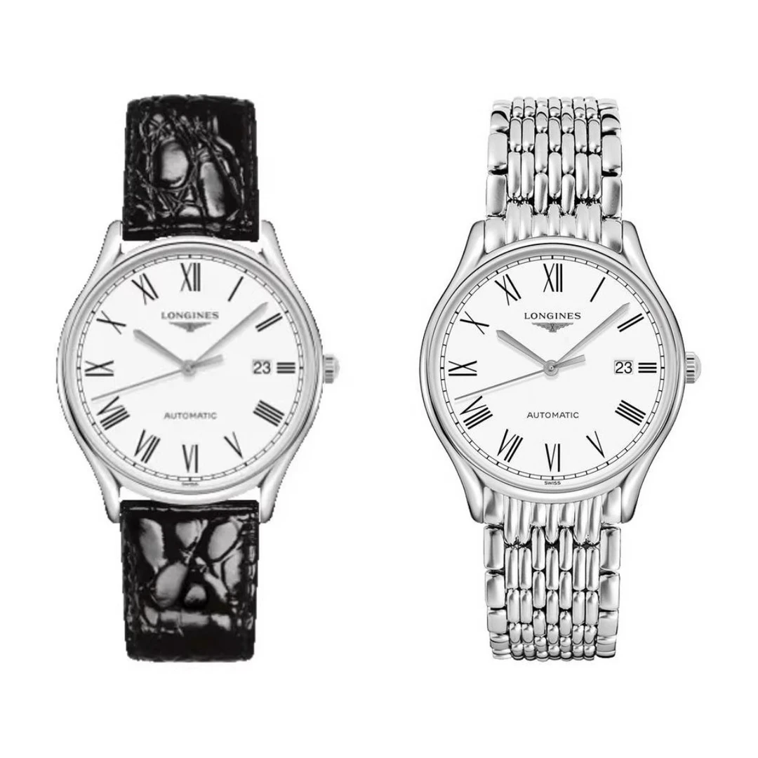 99新 Longines/浪琴 律雅960/机械/白盘罗马/表径38.5mm/男士腕表