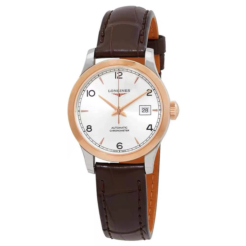 99新 Longines/浪琴 开创者321/全套/玫瑰金白/表径30/公价20300
