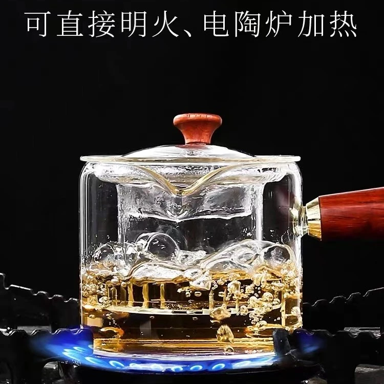 耐热高硼硅加厚款玻璃防烫直觉壶一壶多用