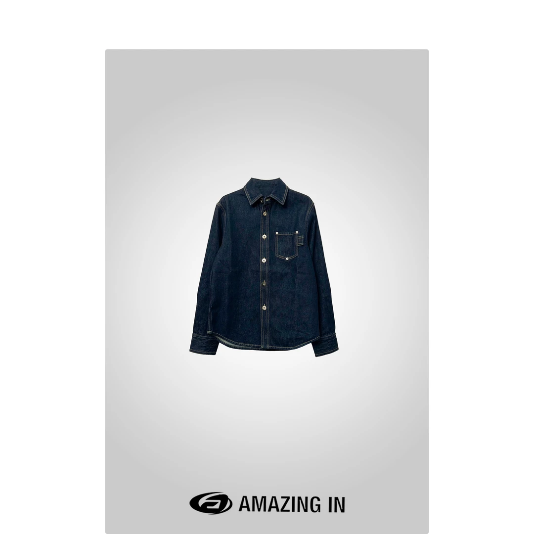 AMAZING IN “布莱克”100土耳其棉牛仔衬衫 A240705-QPZL-Z81066
