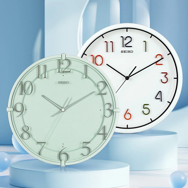 SEIKO日本精工时钟挂墙现代时尚简约钟表客厅挂钟进口创意石英钟