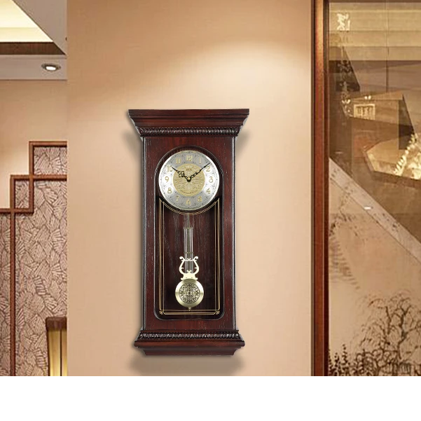 SEIKO日本精工时钟欧式客厅家用音乐报时打点钟摆复古实木大挂钟