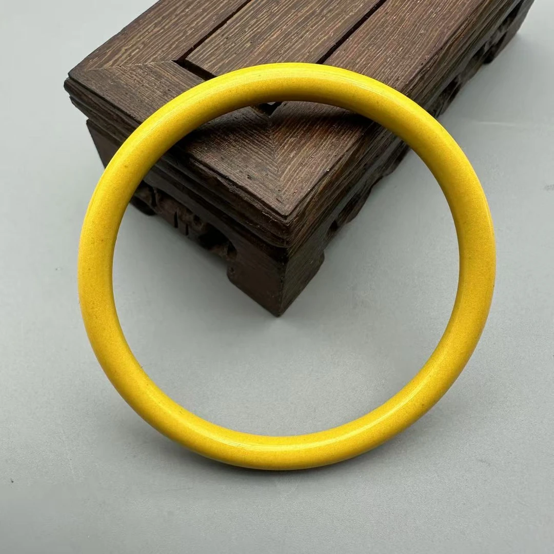 非金属树脂手镯 X168-经典简约款黄色叮当镯