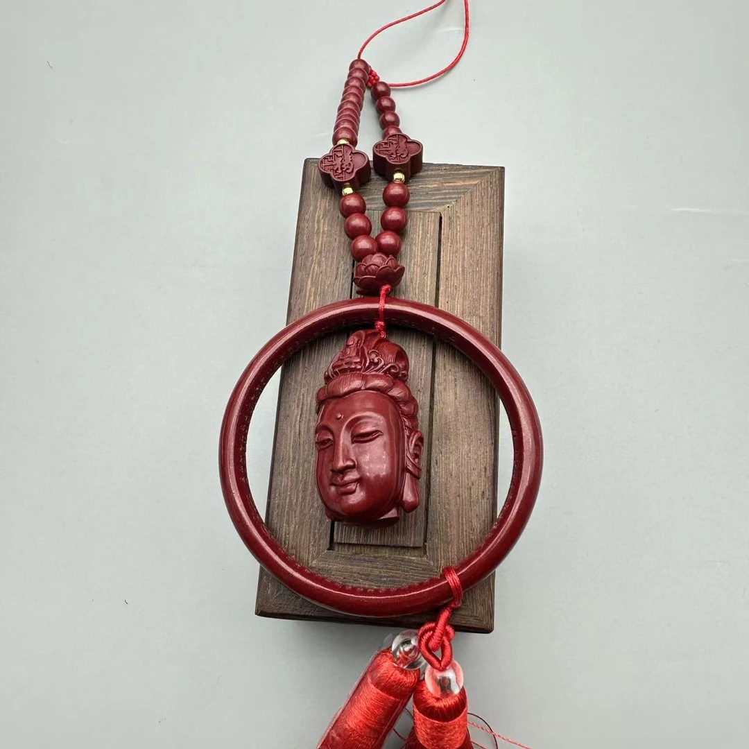 含辰砂工艺品ZC462- 紫色DIY车挂