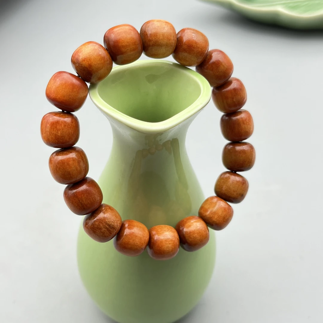 WW671血龙木老型珠单圈12mm手串