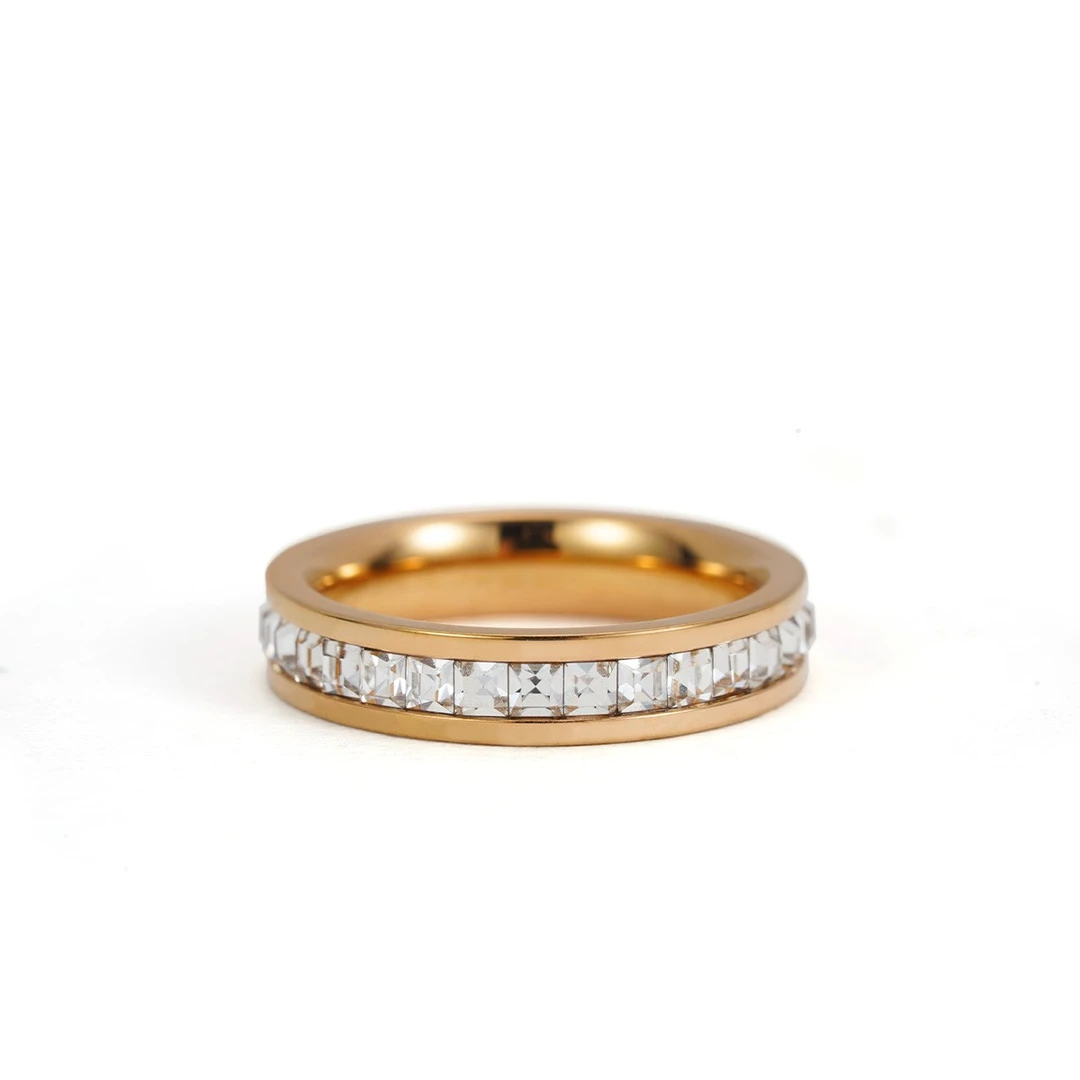 合金戒指 满钻蛇骨戒指灵蛇系列气质轻奢戒指潮流百搭小众