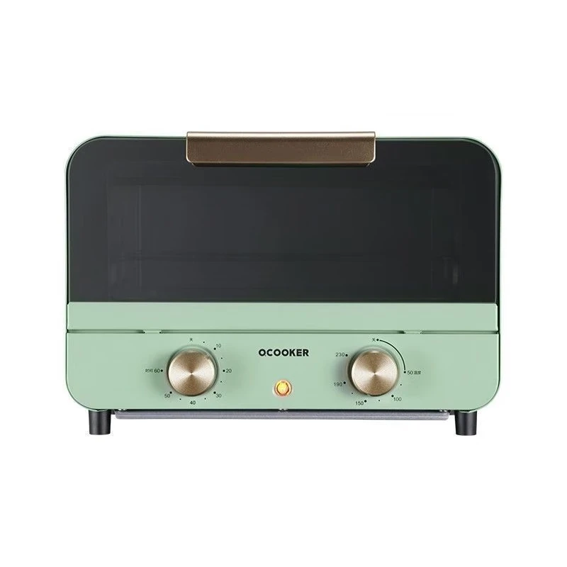 圈厨复古烤箱家用烘焙迷你小型蛋糕机12L烘培