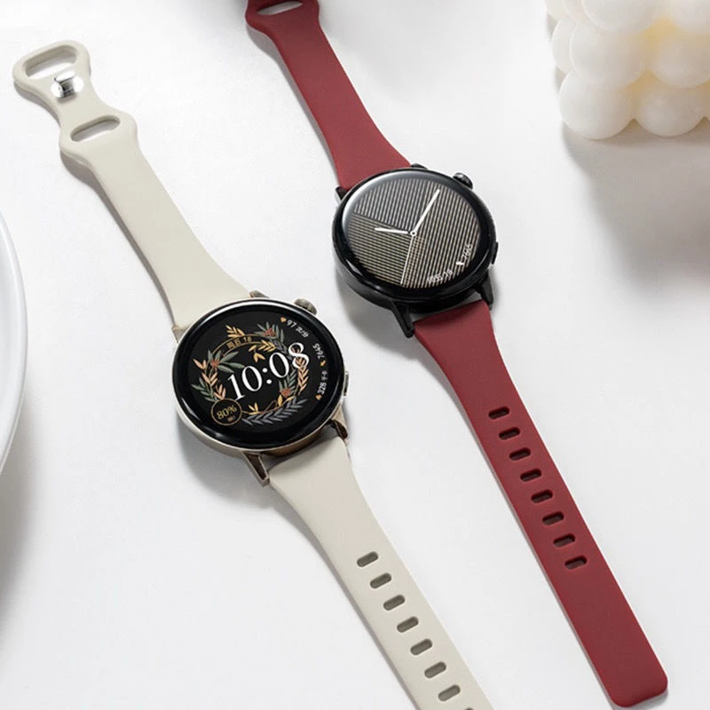 适用华为表带GT2运动2E小蛮腰硅胶watch3荣耀男女腕带42/46mm新款