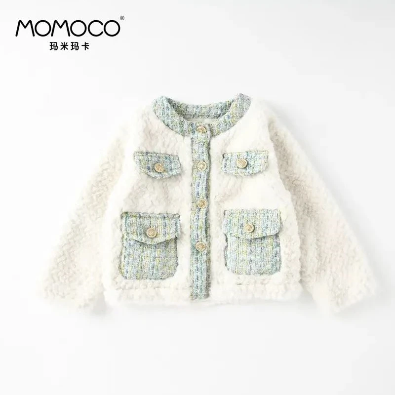 MOMOCO/玛米玛卡时尚洋气小香风皮毛一体外套 79830107033