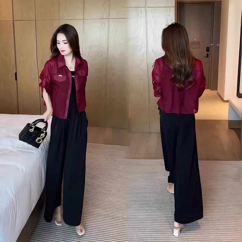 安可拉红短款女装外套2025年新款薄款春秋休闲防晒服洋气百搭上衣