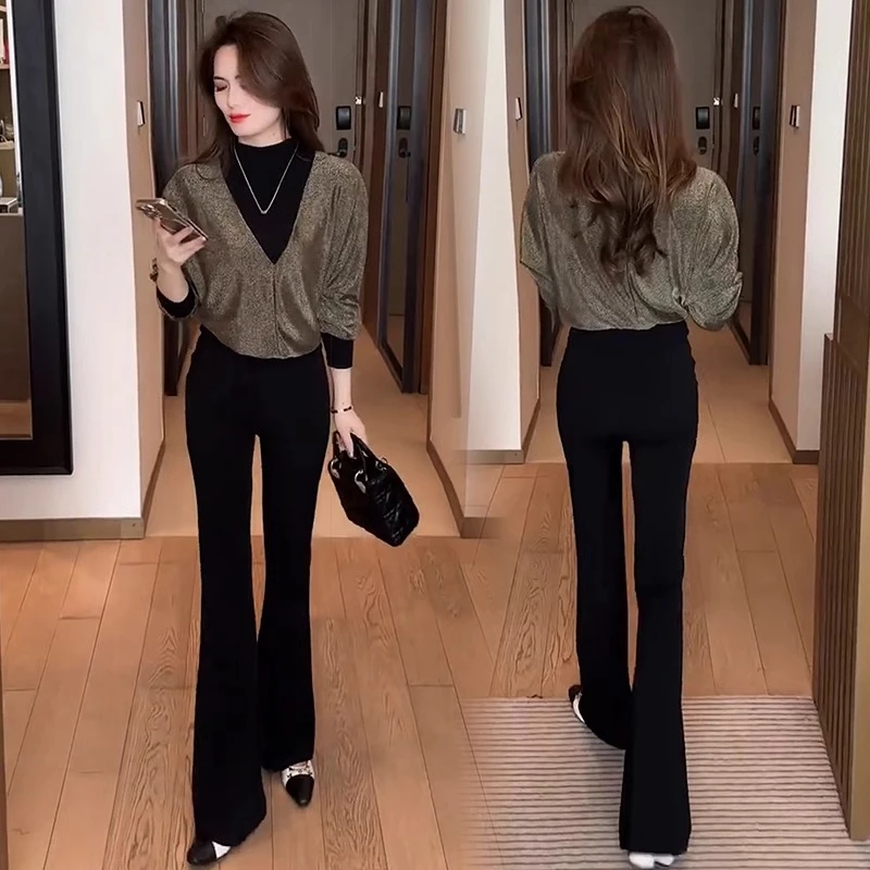 设计感长袖T恤上衣女装春秋季2024新款时尚洋气减龄别致漂亮小衫