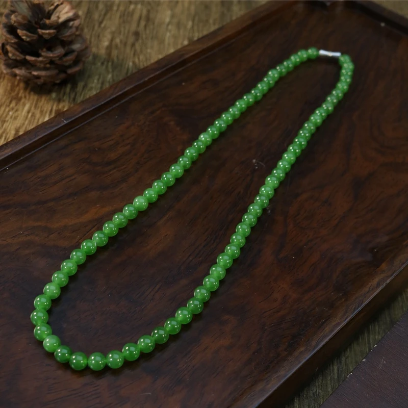 凰一品 稀缺果绿美人链俄七天花板（送一条羊脂白玉项链）