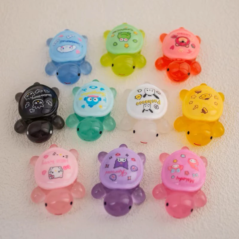 【直播拆】三丽欧夜光乌龟创意手工diy饰品海洋发光小玩具