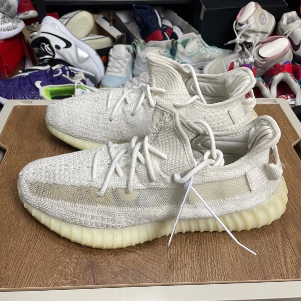 45码 Yeezy350v2白冰激凌 中古性价比阿迪运动鞋休闲鞋 实拍如图