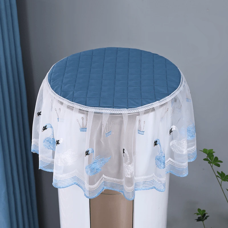 立式空调防尘罩圆柱形新款格力美的海尔柜机空调罩盖布通用简约