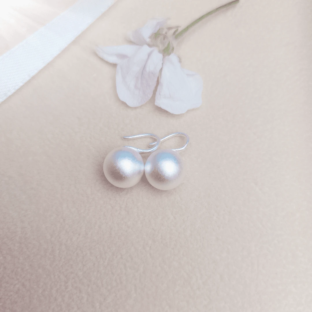 足银耳饰 足银简约有求必应耳钉古法10N