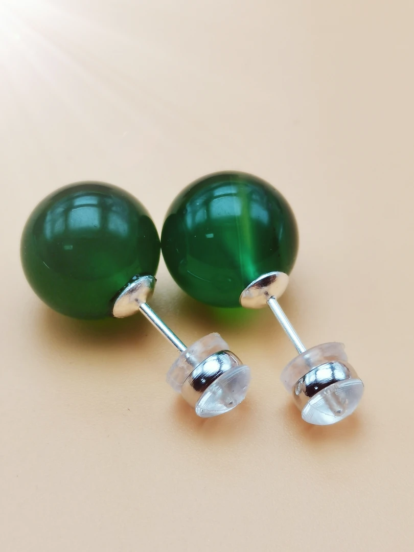 999时尚玉髓珠珠百搭耳钉