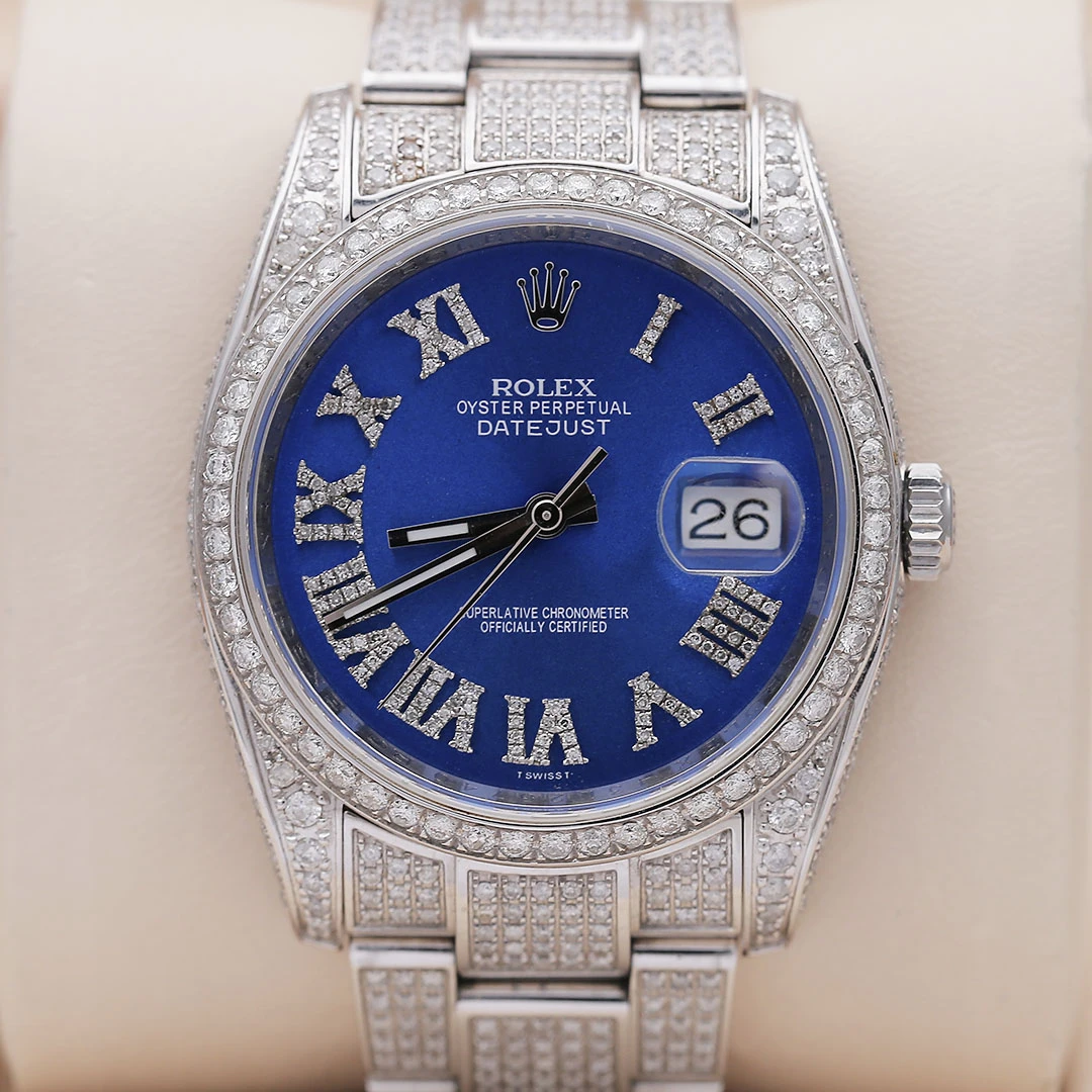 99新 Rolex/劳力士 日志型116200/后镶钻/36mm/自动机械男表/单表