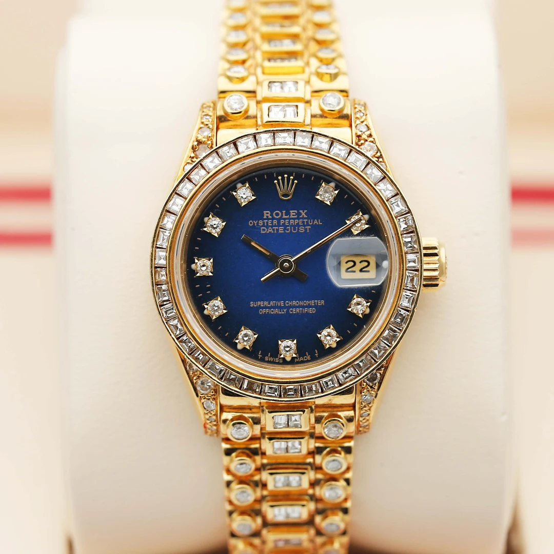 99新 Rolex/劳力士 日志69178/自动机械女表/后钻/26mm/单表