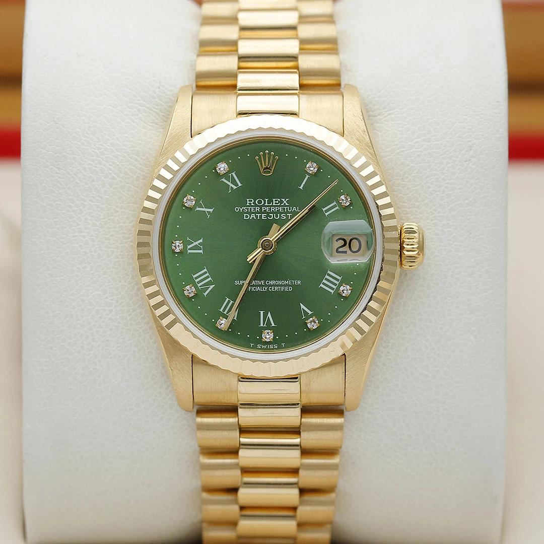 99新 Rolex/劳力士 日志68278/31mm/原钻/自动机械/单表