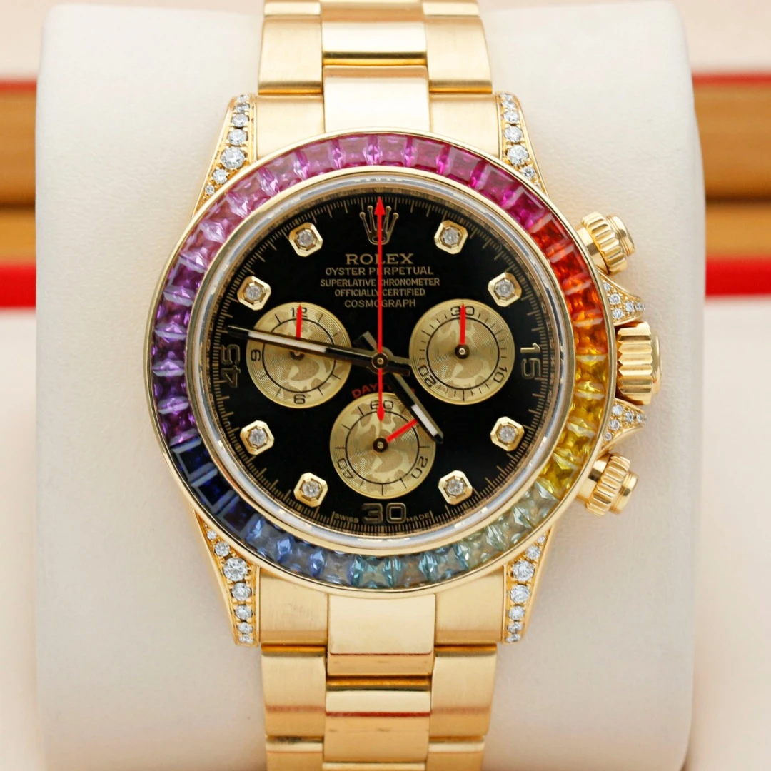 99新 Rolex/劳力士 彩虹迪通拿116528/18K黄金/自动机械男表/40mm