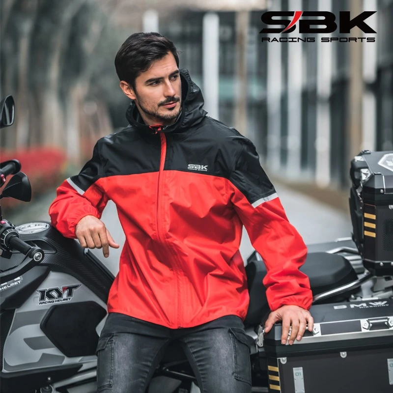 J21M13  摩托车分体式骑行雨衣雨裤套装  防风反光骑行必备