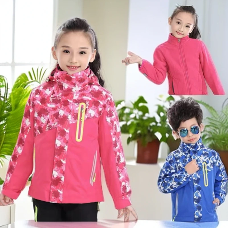 2024秋冬儿童冲锋衣三合一 防水压胶工艺