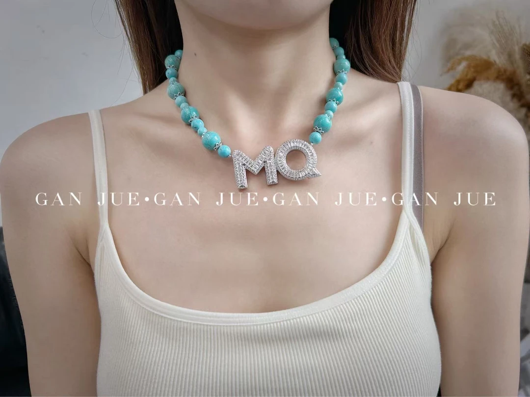 黄铜项链 FIZZFLY 设计师品牌24AW 蓝色 项链 ganjue买手店